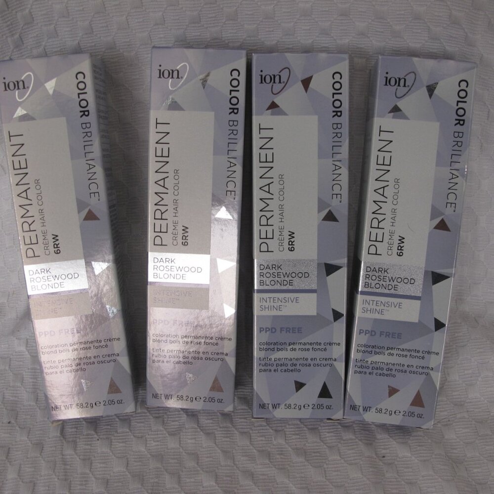 Bundle of 4 Ion Dark Rosewood Blonde Hair Color